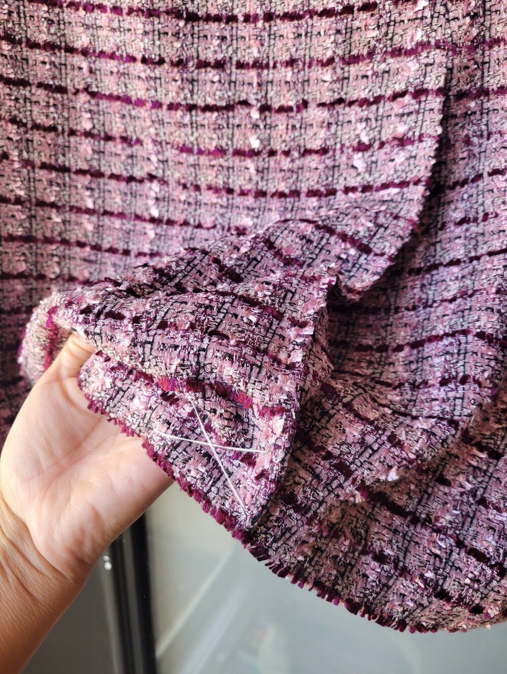 Judith Hart Collection Pink Tweed A Line Skirt Size 14 Zipper NWT Retail $59.00 - Picture 4 of 11